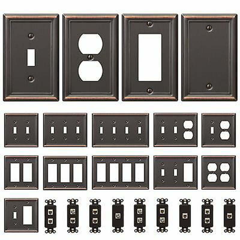 Panel de interruptores de pared de latón