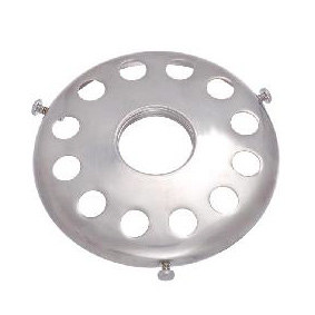Soporte para pantalla de latón hilado