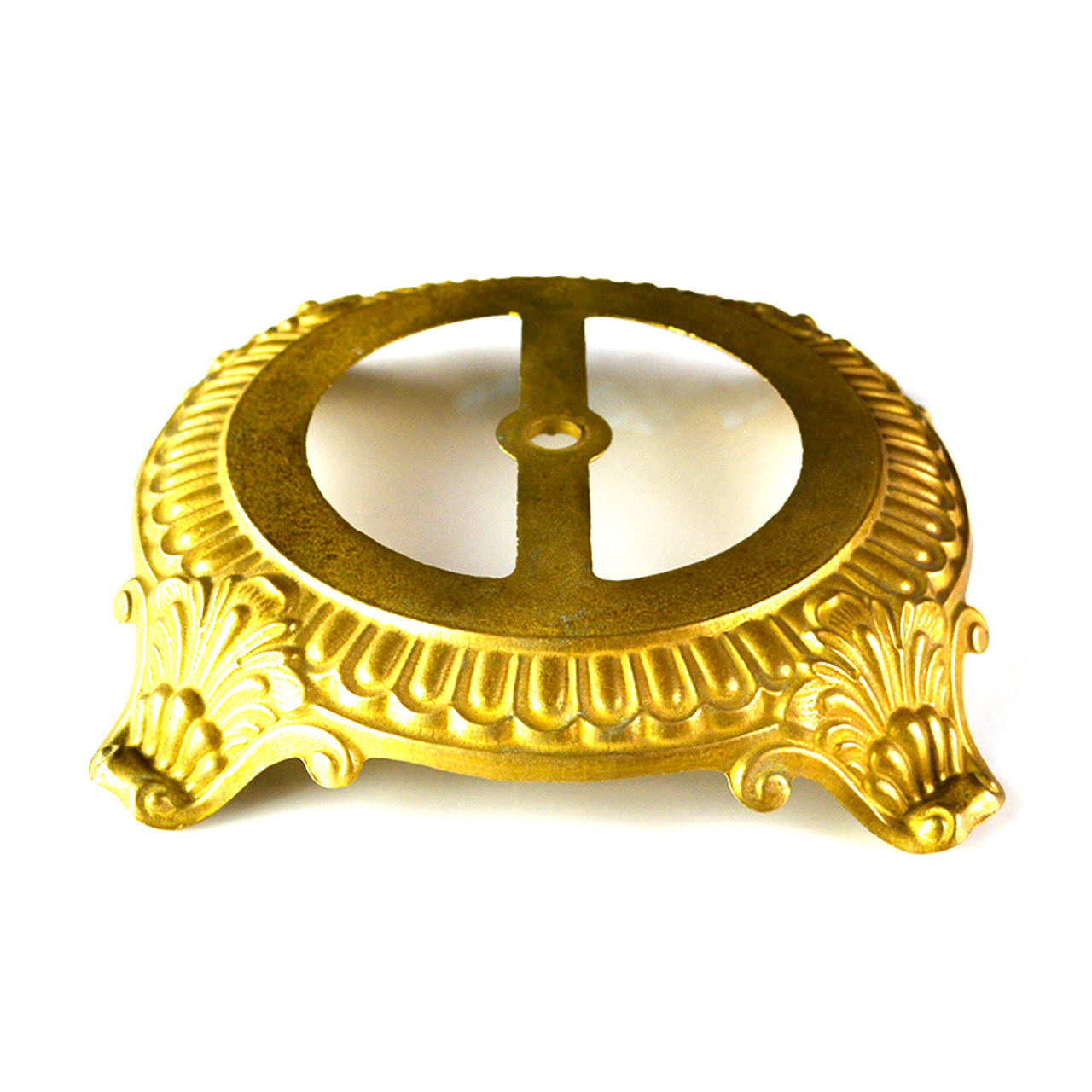 Soporte para pantalla de latón hilado